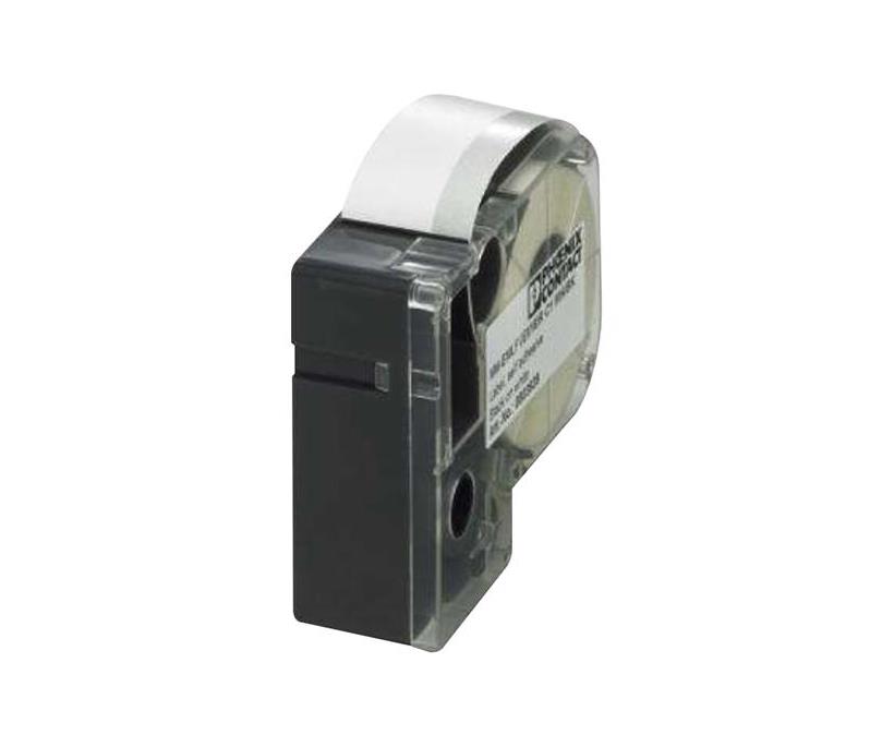 THERMOFOX flexible label, continuous, cassette, white with black imprint, mounting type: adhesive. M
